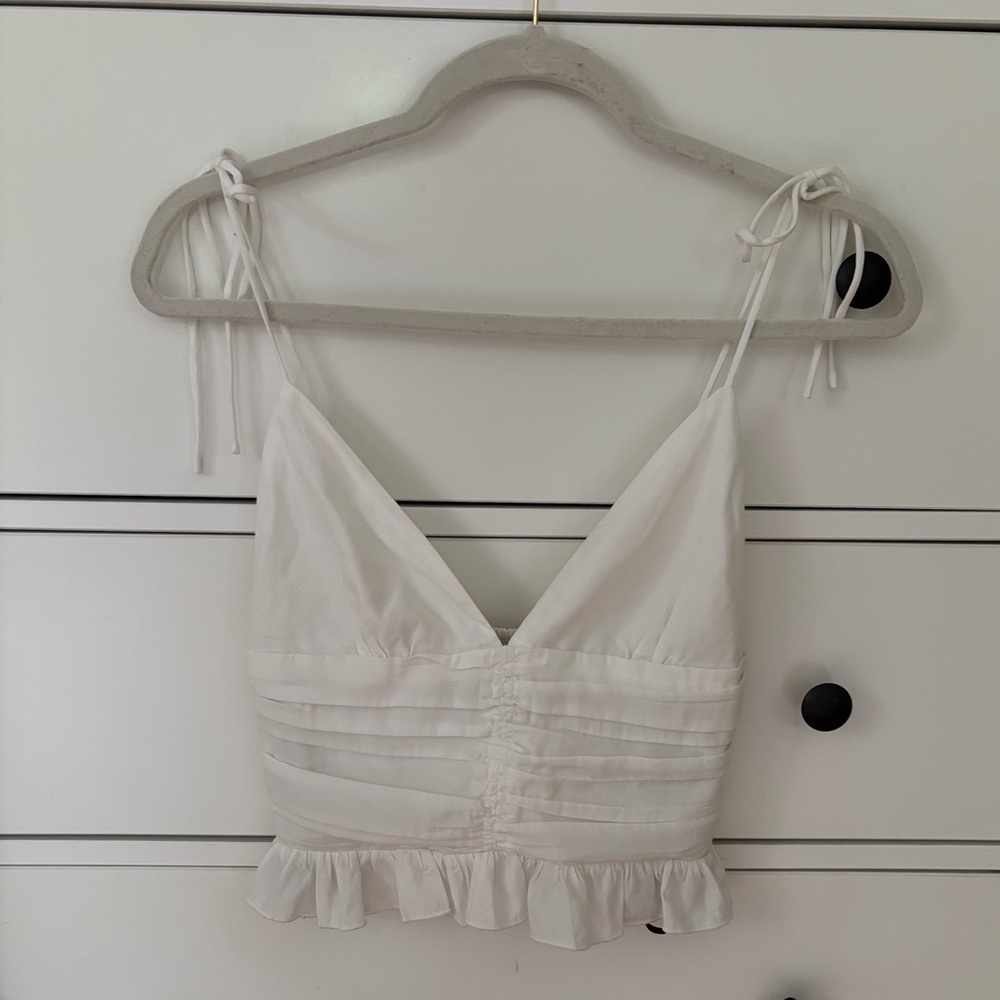 White blouse tank
